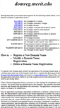 Mobile Screenshot of domreg.merit.edu