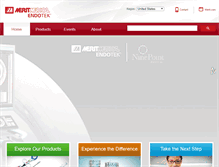 Tablet Screenshot of endotek.merit.com